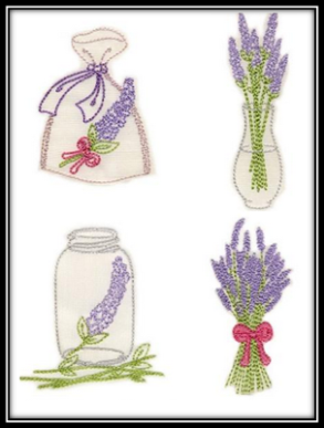 Lavender Embroidery Designs
